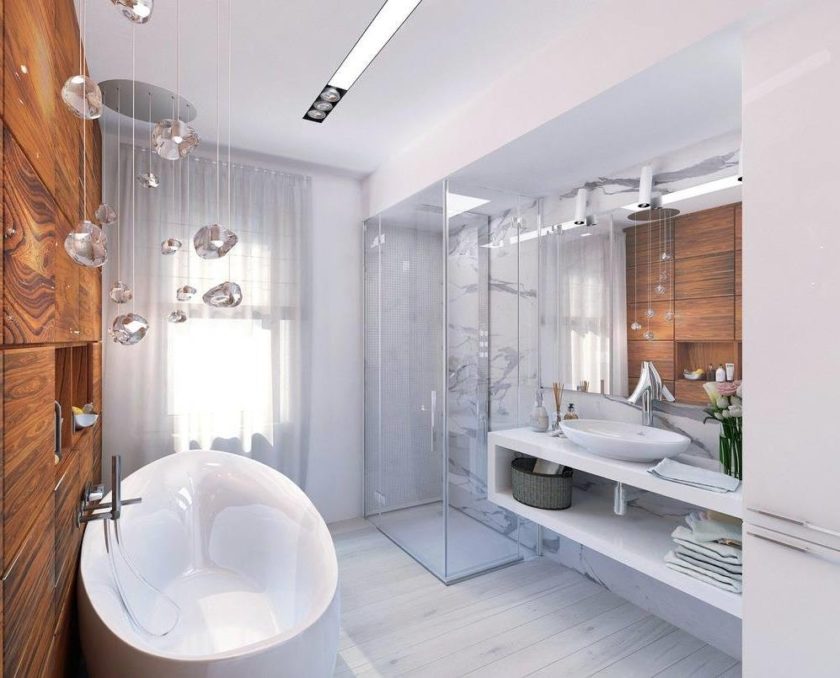thiết kế phòng tắm phong cách 5 m2