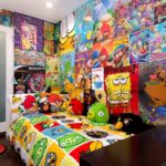 פוסטרים של עיצוב חדרי ילדים עם דמויות מצוירות