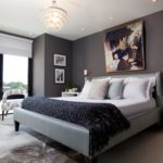 High-tech gray bedroom decor