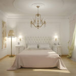 Klasisks guļamistabas dekors