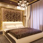 Gold chocolate bedroom decor