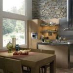 Högteknologisk dekorativ sten i köket