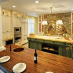 Classic decorative kitchen stone arch for hood