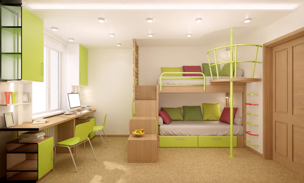 עיצוב חדר ילדים לשני ילדים הטרוסקסואליים