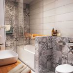 עיצוב חדר אמבטיה קישוט 6 אריחים