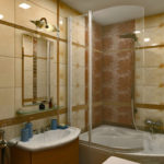 Thiết kế phòng tắm viền gạch rộng 6 m2 với trang trí