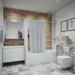 Thiết kế phòng tắm theo phong cách phương Đông 6 m2