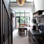 úzká kuchyně designové nápady interiér