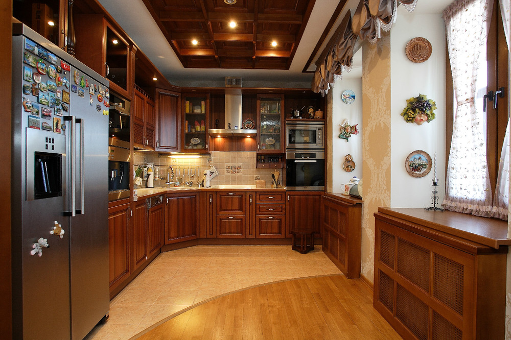 Italian style in the interior of the kitchen