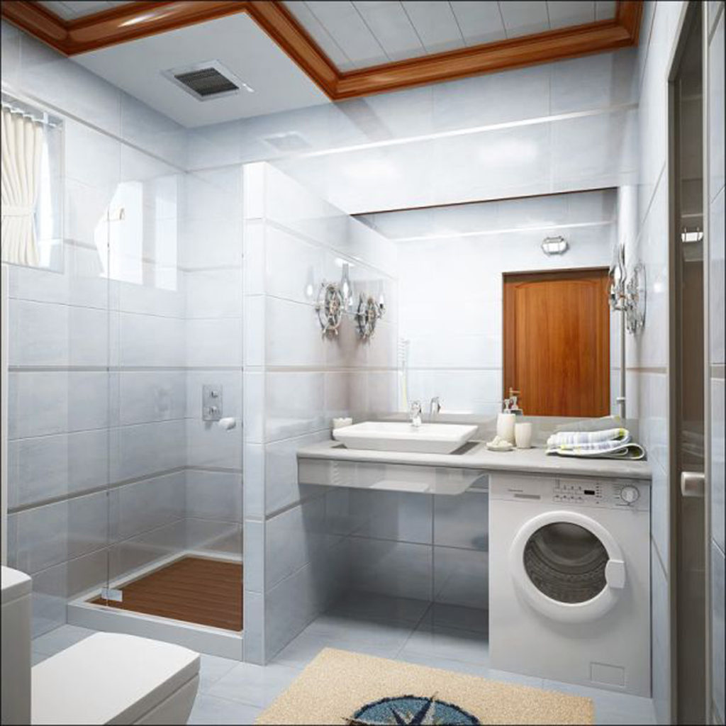 העיצוב של חדר האמבטיה בחרושצ'וב הוא התוספת השלישית