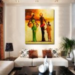 لوحات غرفة المعيشة نمط الأفريقية