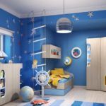 עיצוב ריהוט וחדרי קישוט לחדרי הילדים בסגנון ימי