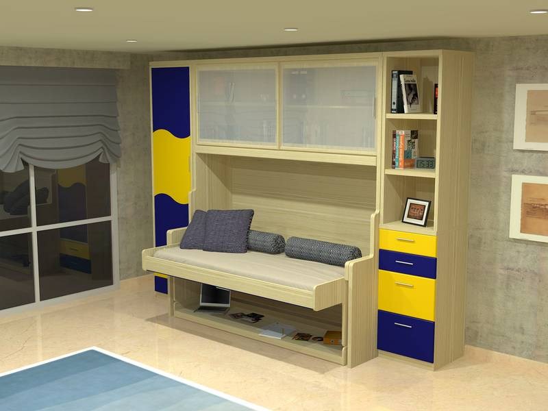 העיצוב של חדר הילדים, שולחן האימונים הופך למיטה
