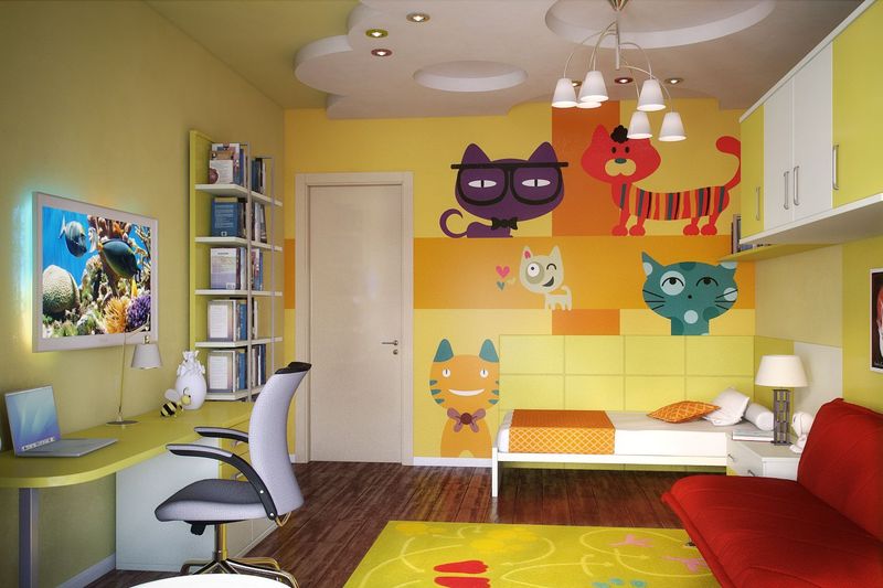 העיצוב של חדר הילדים