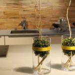 DIY-ambachten voor de keukensamenstelling van gedroogde twijgen