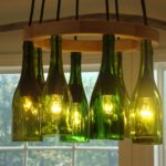 Lampadario per bottiglia in vetro per articoli da cucina fai-da-te