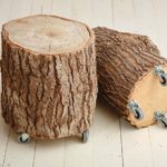 Crafts for the kitchen do-it-yourself small ottomans of logs