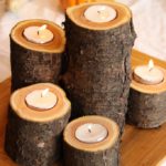 Basteln für die Küche Kerzenleuchter zum Selbermachen aus Holz