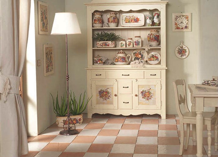 Doe-het-zelf keukenbenodigdheden meubels decoupage in de Provence