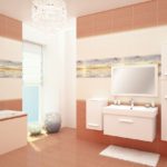 אריחי היי-טק לחדר אמבטיה בעיצוב מודרני עם תמונה
