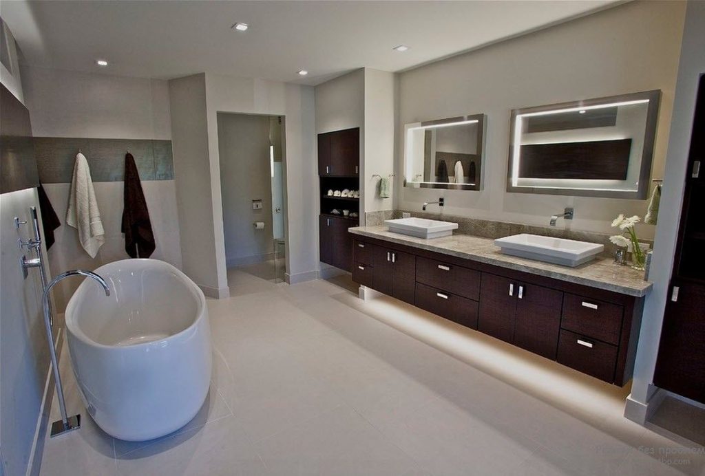 thiết kế nội thất phòng tắm hiện đại