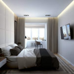 חדר שינה עם רעיונות לעיצוב מרפסת