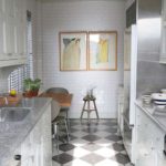 narrow kitchen photo design