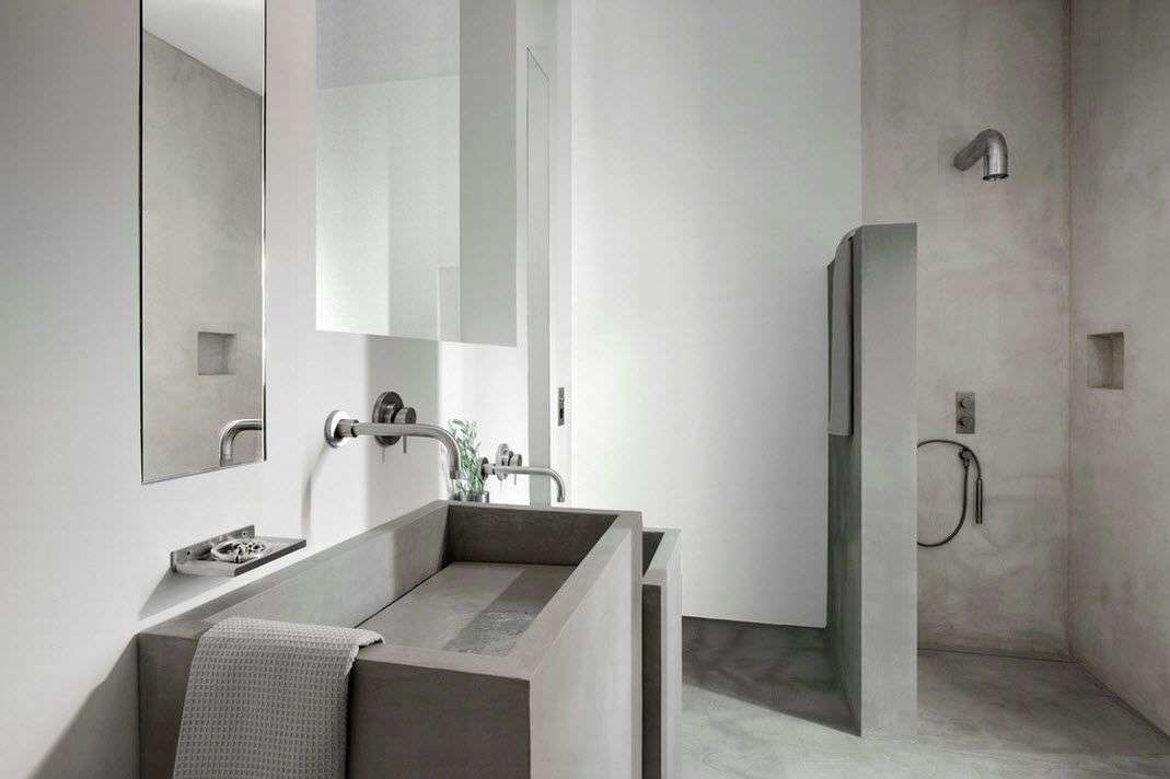 phòng tắm với hình ảnh thiết kế vòi hoa sen