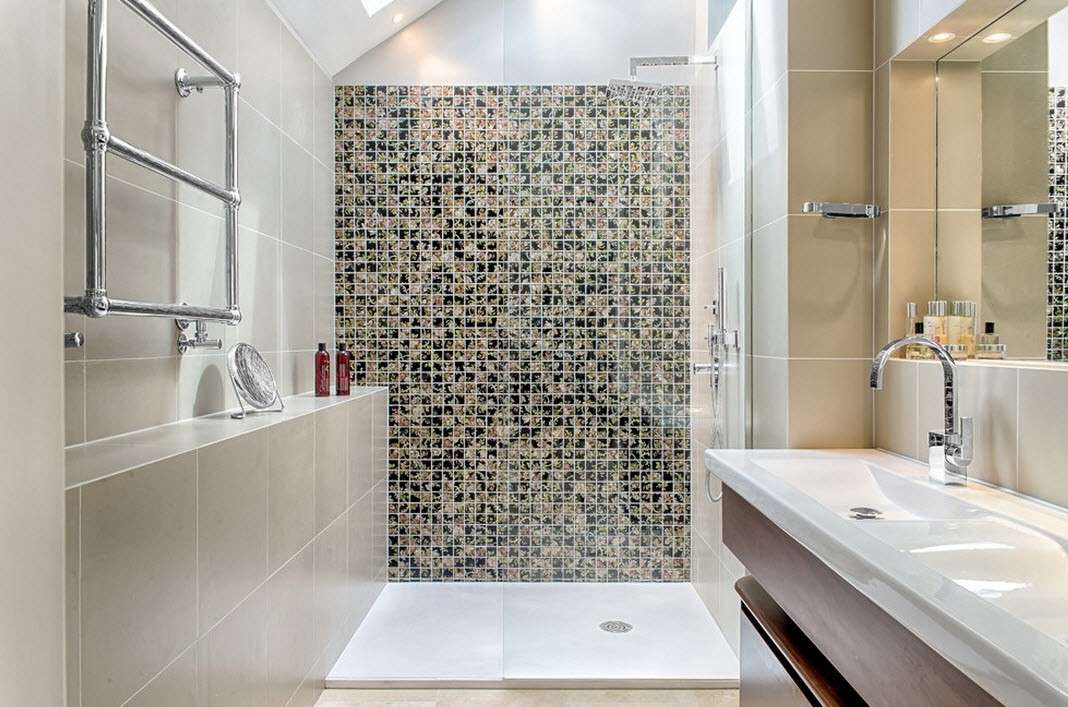 חדר אמבטיה עם מקלחת
