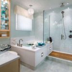 חדר אמבטיה עם צילום מקלחת