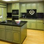 المطبخ الأخضر التصميم الداخلي