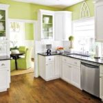 การออกแบบภาพถ่ายห้องครัวสีเขียว