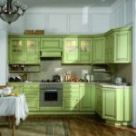 grønt kjøkken ideer design