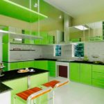 foto di idee cucina verde