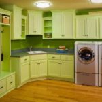 الصورة الخضراء المطبخ الداخلية