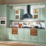 ideas interiores de cocina verde