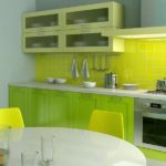 idei de decorare a bucătăriei verzi