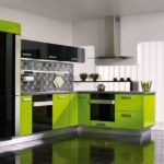 možnosti zelené kuchyně design