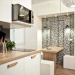 تصميم غرفة المعيشة مطبخ 15 متر مربع الأفكار الداخلية