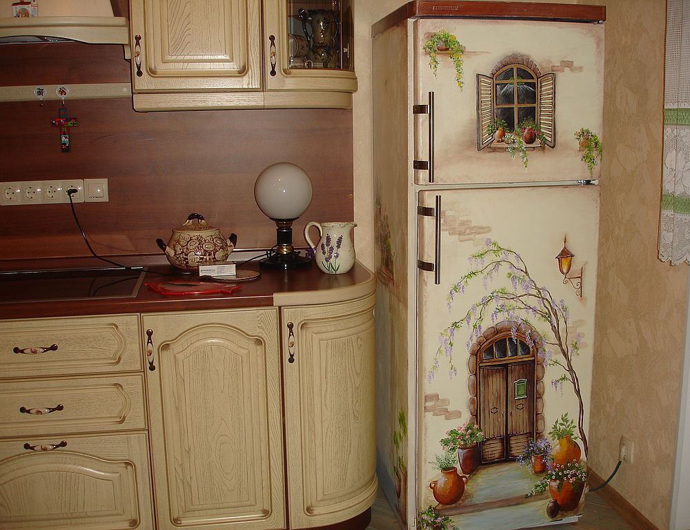 maľba dizajn chladničky