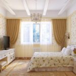 نسخة من غرفة نوم جميلة الداخلية في خروتشوف الصورة