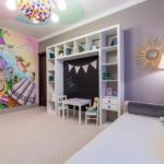 וריאנט של עיצוב חדר שינה יוצא דופן לתמונת ילדה