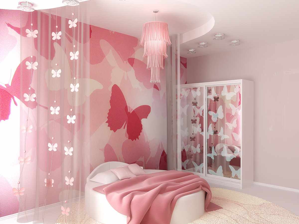 דוגמה לעיצוב חדר שינה יפהפה לילדה