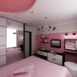 the idea of ​​a beautiful design of a bedroom photo