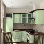 variant svetlého štýlu fotografie kuchyne
