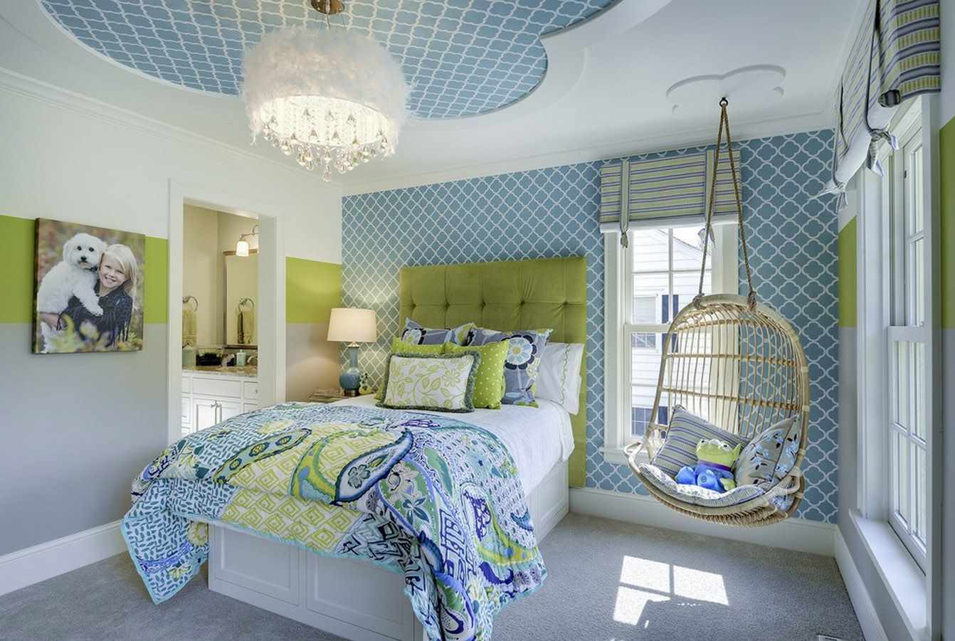 an example of a bright bedroom style