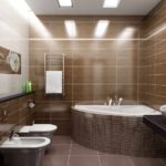 option de conception lumineuse d'une image de salle de bain