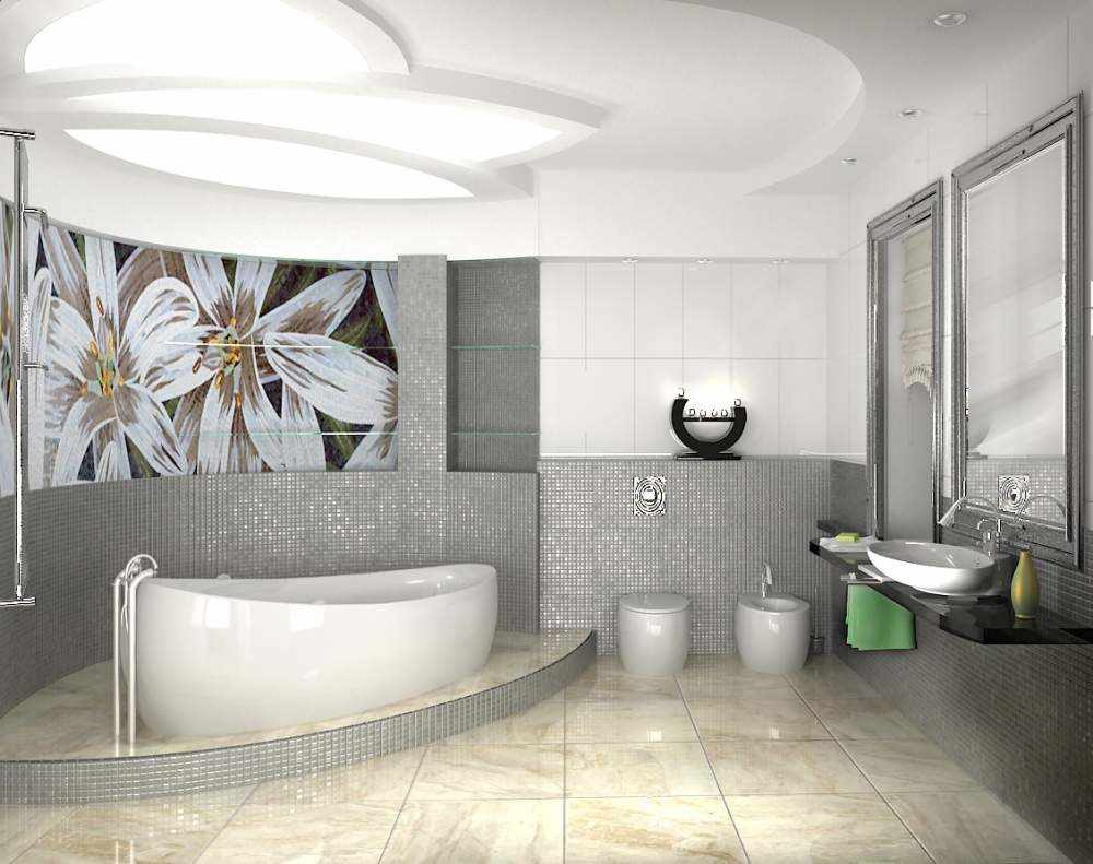 idea of ​​a beautiful bathroom style
