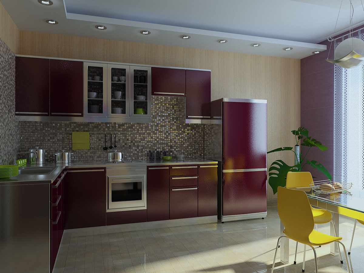 ตัวอย่างของการออกแบบห้องครัวแสง