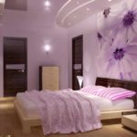 مثال على تصميم جميل لغرفة نوم في الصورة خروتشوف